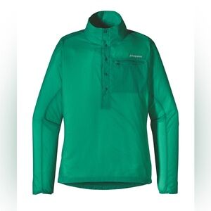 Patagonia Houdini Jacket Half Snap Pullover Green Medium